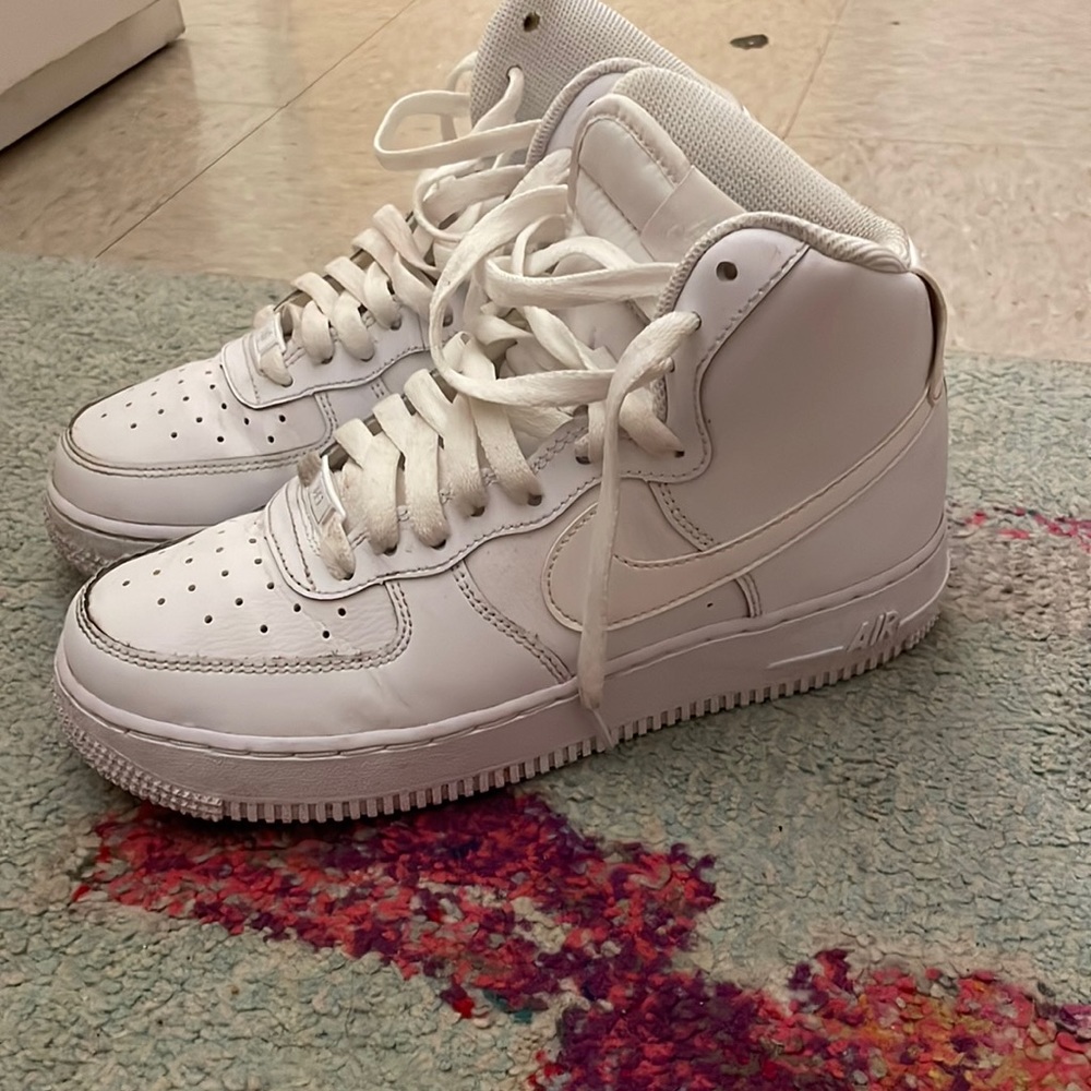 white high top forces